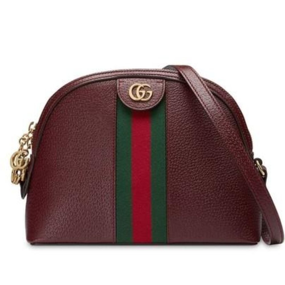 GUCCI Calfskin GG Ophidia Dome Crossbody